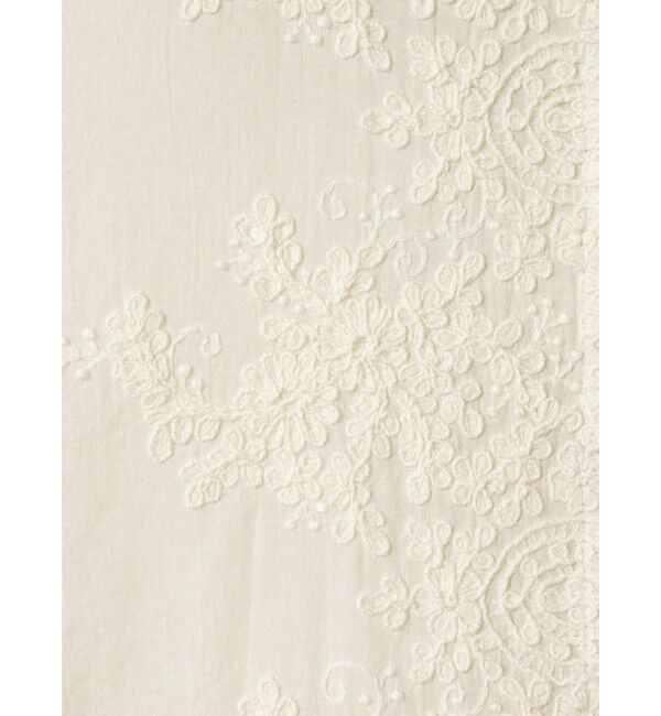 mizuiro ind「mizuiro ind レーススタンドカラーワイドシャツ」|シャツ・ブラウス|