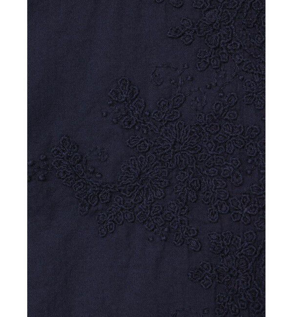 mizuiro ind「mizuiro ind レーススタンドカラーワイドシャツ」|シャツ・ブラウス|