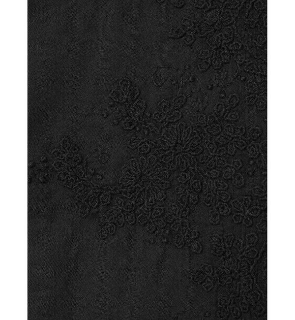 mizuiro ind「mizuiro ind レーススタンドカラーワイドシャツ」|シャツ・ブラウス|