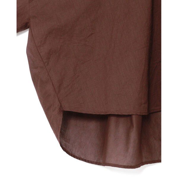 mizuiro ind「mizuiro ind バックギャザーワイドシャツ」|シャツ・ブラウス|