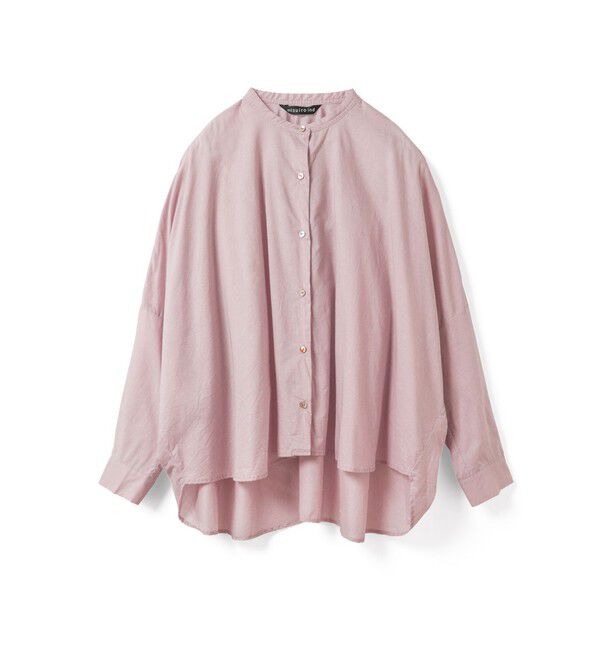 mizuiro ind「mizuiro ind バックギャザーワイドシャツ」|シャツ・ブラウス|スモークピンクA