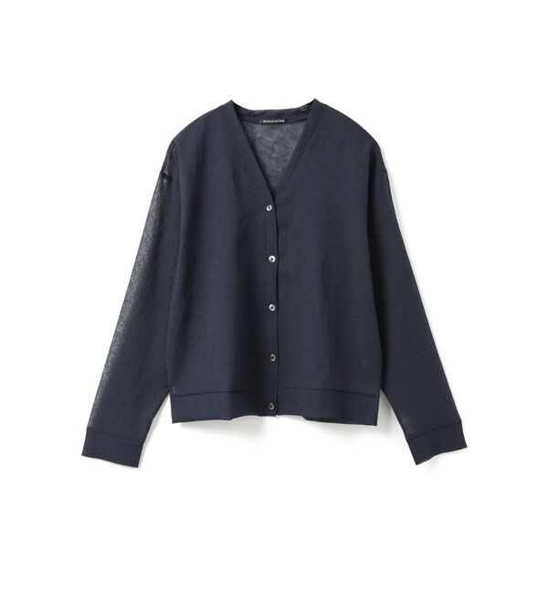 mizuiro ind「mizuiro ind ワッシャーボイルVネックカーディガン」|カーディガン|