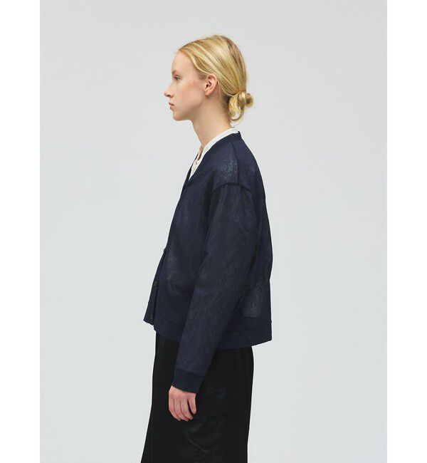 mizuiro ind「mizuiro ind ワッシャーボイルVネックカーディガン」|カーディガン|