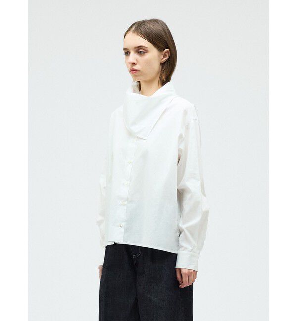 mizuiro ind「mizuiro ind スカーフカラーシャツ」|シャツ・ブラウス|