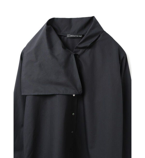 mizuiro ind「mizuiro ind スカーフカラーシャツ」|シャツ・ブラウス|