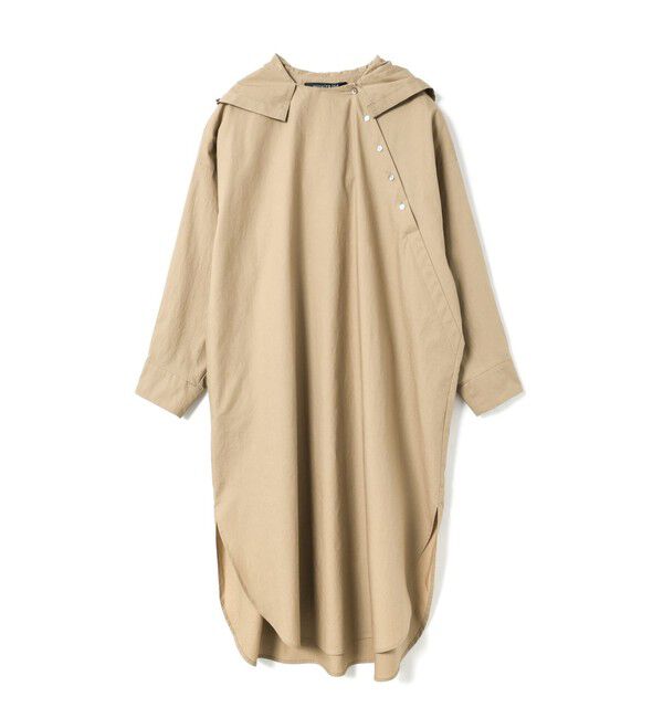 mizuiro ind「mizuiro ind フード付きワンピース」|ワンピース|ベージュ