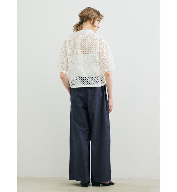 MARMARMAR「MARMARMAR メッシュレースボックスシャツ」|シャツ・ブラウス|