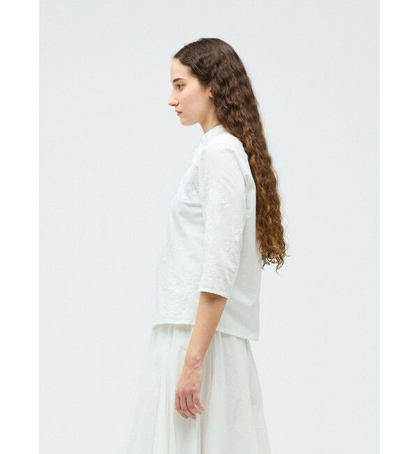 mizuiro ind「mizuiro ind レースシノワズリシャツ」|シャツ・ブラウス|