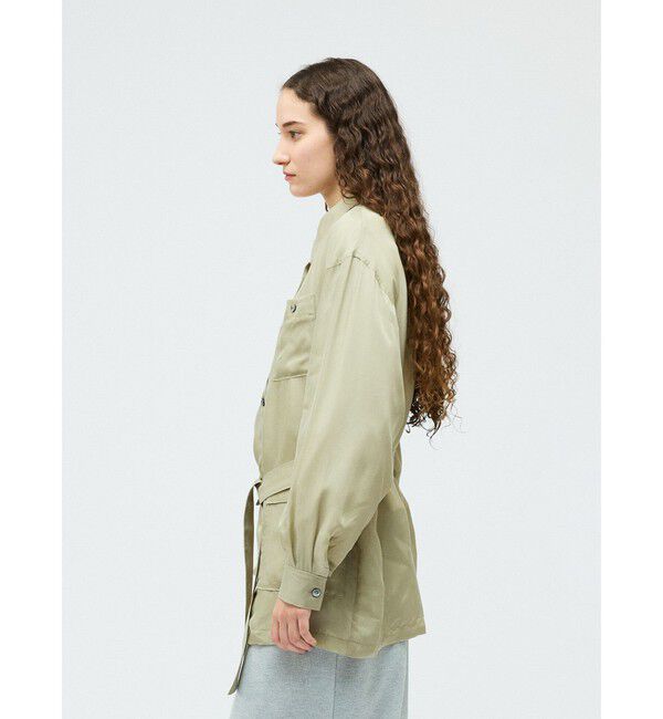 mizuiro ind「mizuiro ind キュプラフィールドシャツジャケット」|その他|