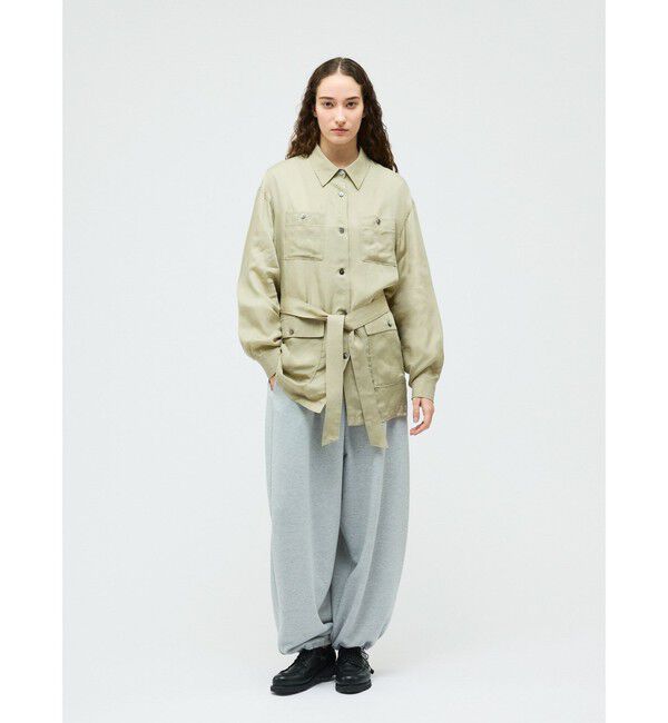 mizuiro ind「mizuiro ind キュプラフィールドシャツジャケット」|その他|