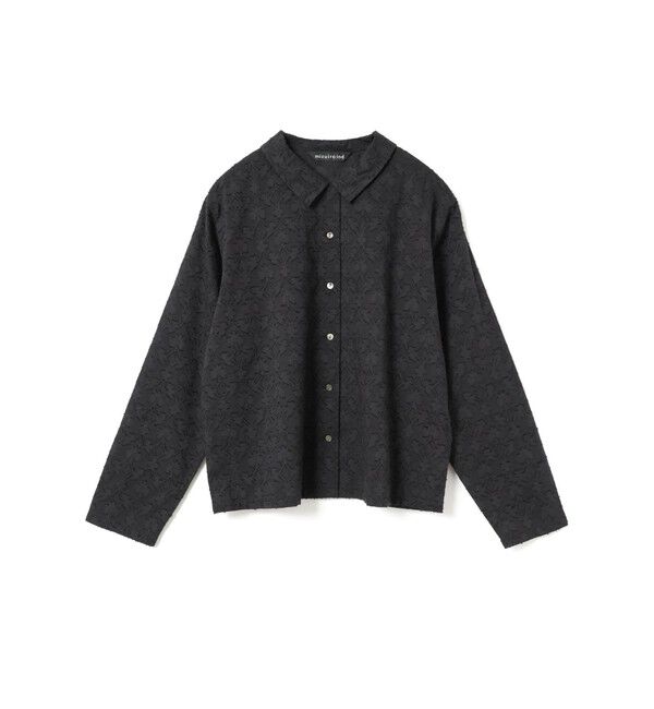 mizuiro ind「mizuiro ind ジャカードロングスリーブシャツ」|シャツ・ブラウス|