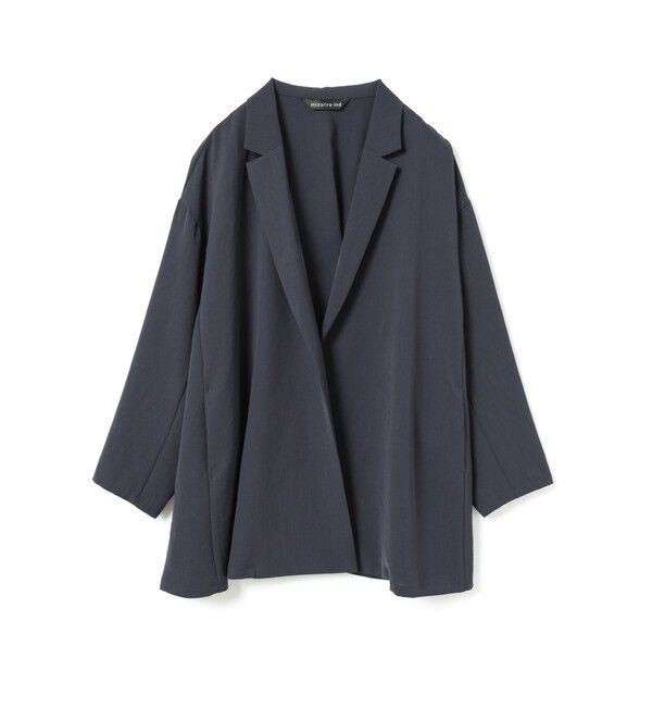 mizuiro ind「mizuiro ind テーラードシャツジャケット」|テーラードジャケット|ネイビー