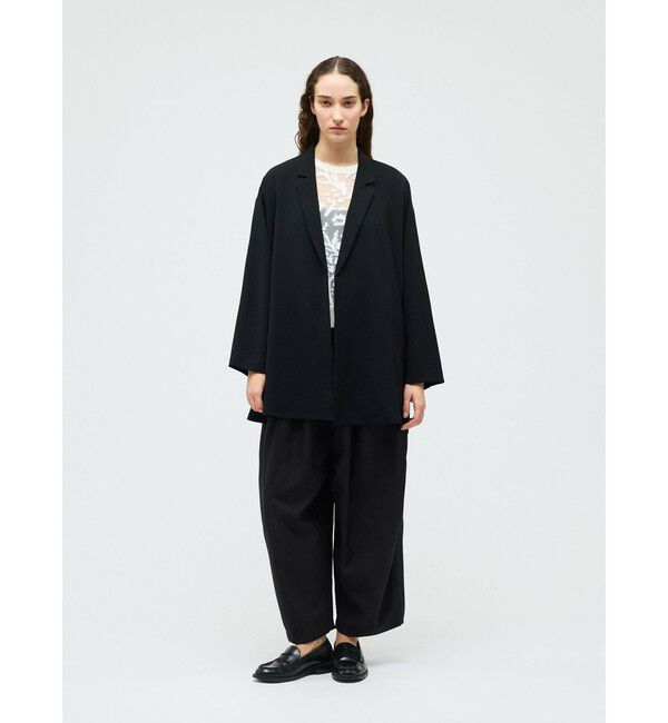 mizuiro ind「mizuiro ind テーラードシャツジャケット」|テーラードジャケット|