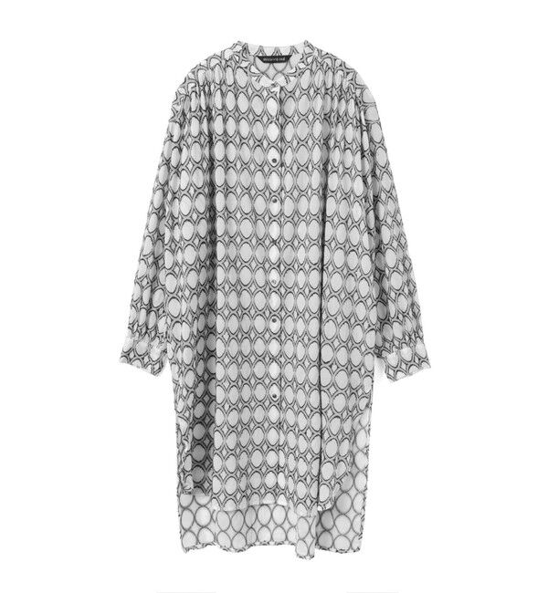 mizuiro ind「mizuiro ind ジャカードギャザーショルダーワンピース」|ワンピース|