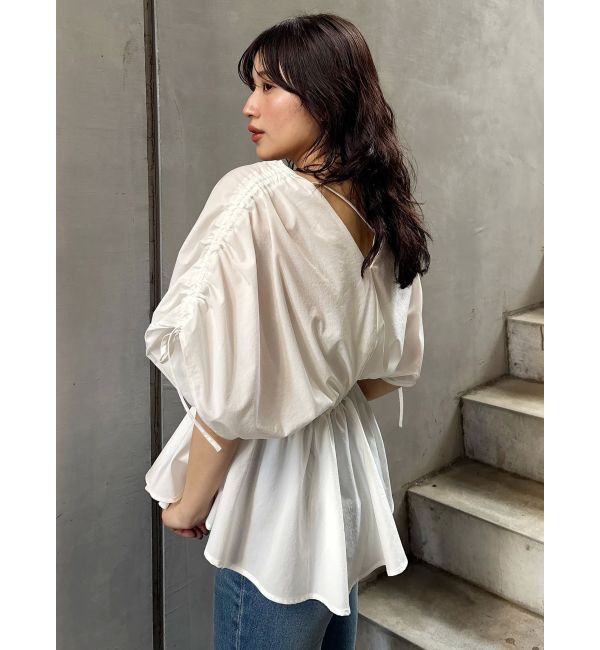 MURUA「ギャザースリーブブラウス」|シャツ・ブラウス|