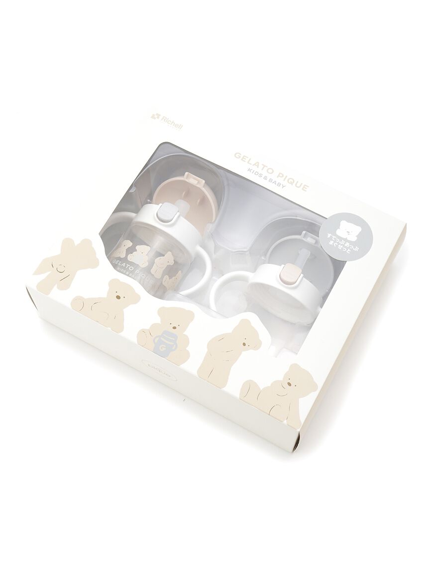 GELATO PIQUE KIDS & BABY「【BABY】スタイ付きステップアップマグセットR」|その他ベビー用品|