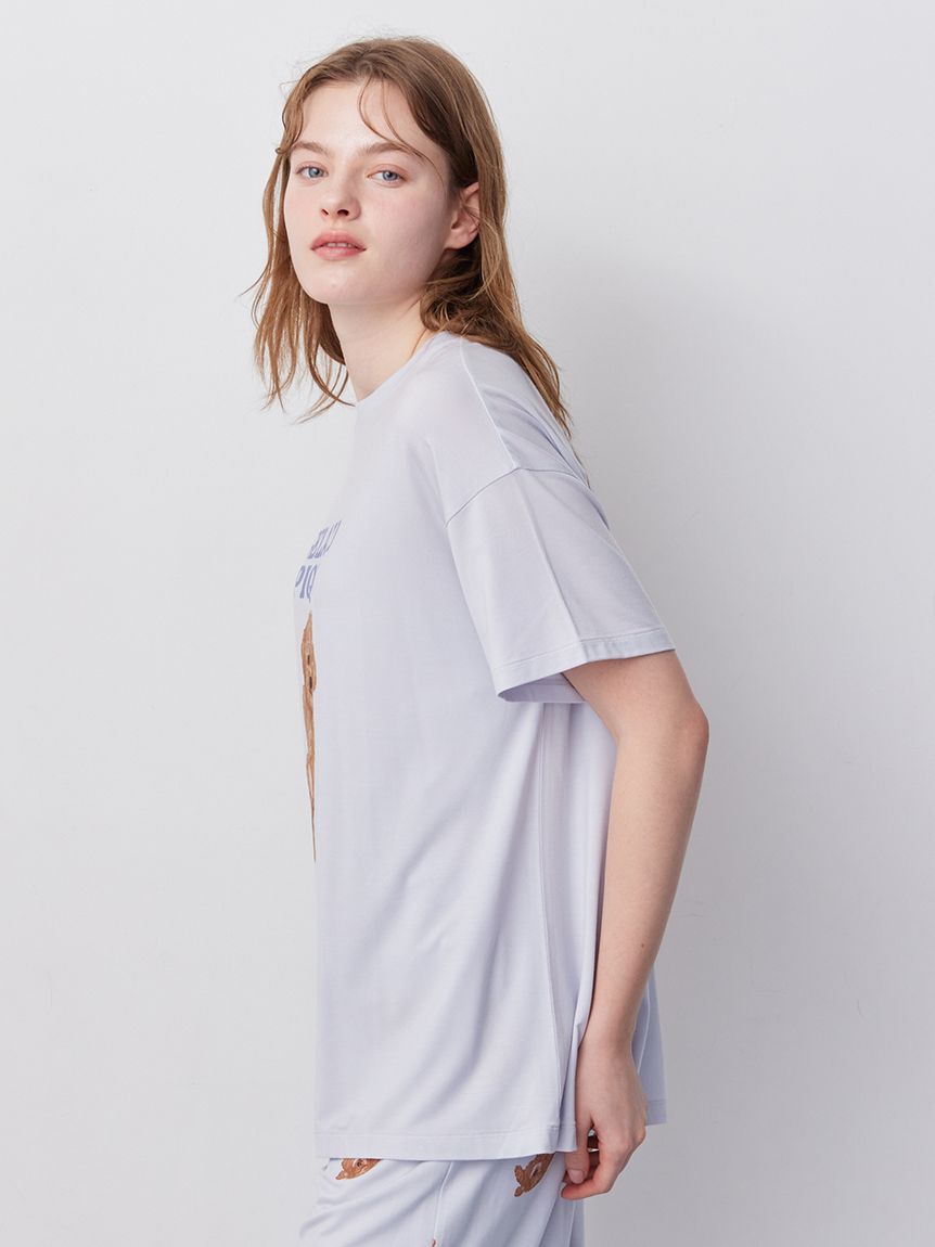 gelato pique「【ラッピング済み】ドッグワンポイントTシャツ&ロングパンツSET」|ルームウェア|