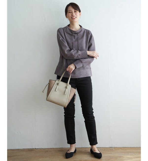 ikka「【親子おそろい】GOKU楽 カットスエードスピンドルプルオーバー」|パーカー|