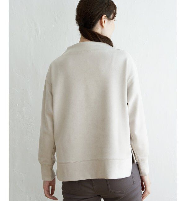 ikka「【親子おそろい】GOKU楽 カットスエードスピンドルプルオーバー」|パーカー|