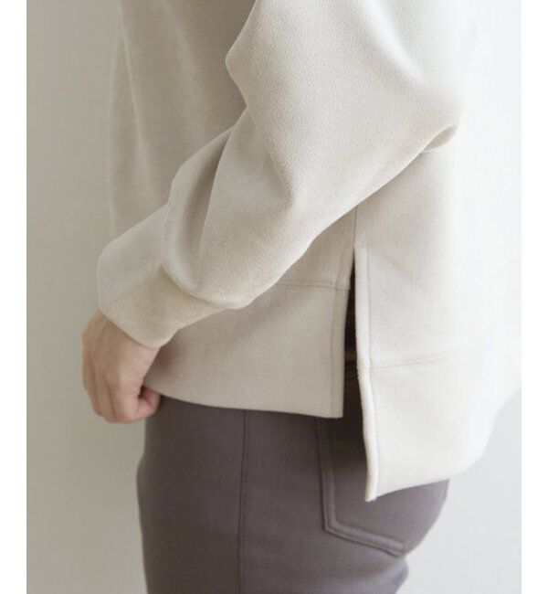 ikka「【親子おそろい】GOKU楽 カットスエードスピンドルプルオーバー」|パーカー|