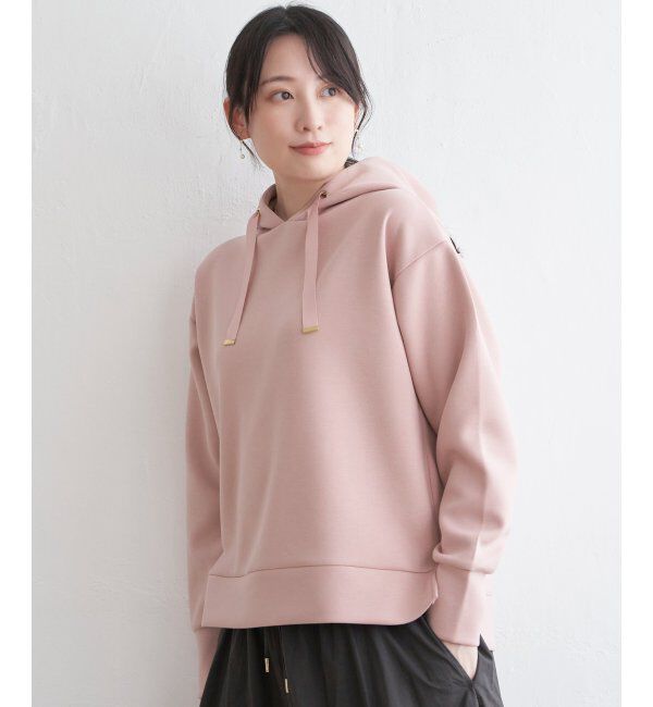 ikka「GOKU楽ダンボールフードパーカー」|パーカー|ピーチピンク