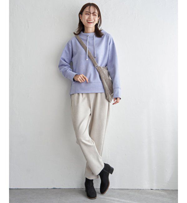 ikka「【親子おそろい】GOKU楽フェイクスエードスピンドルプルオーバー」|パーカー|