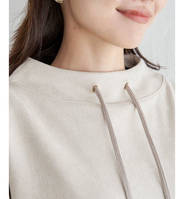 ikka「【親子おそろい】GOKU楽フェイクスエードスピンドルプルオーバー」|パーカー|