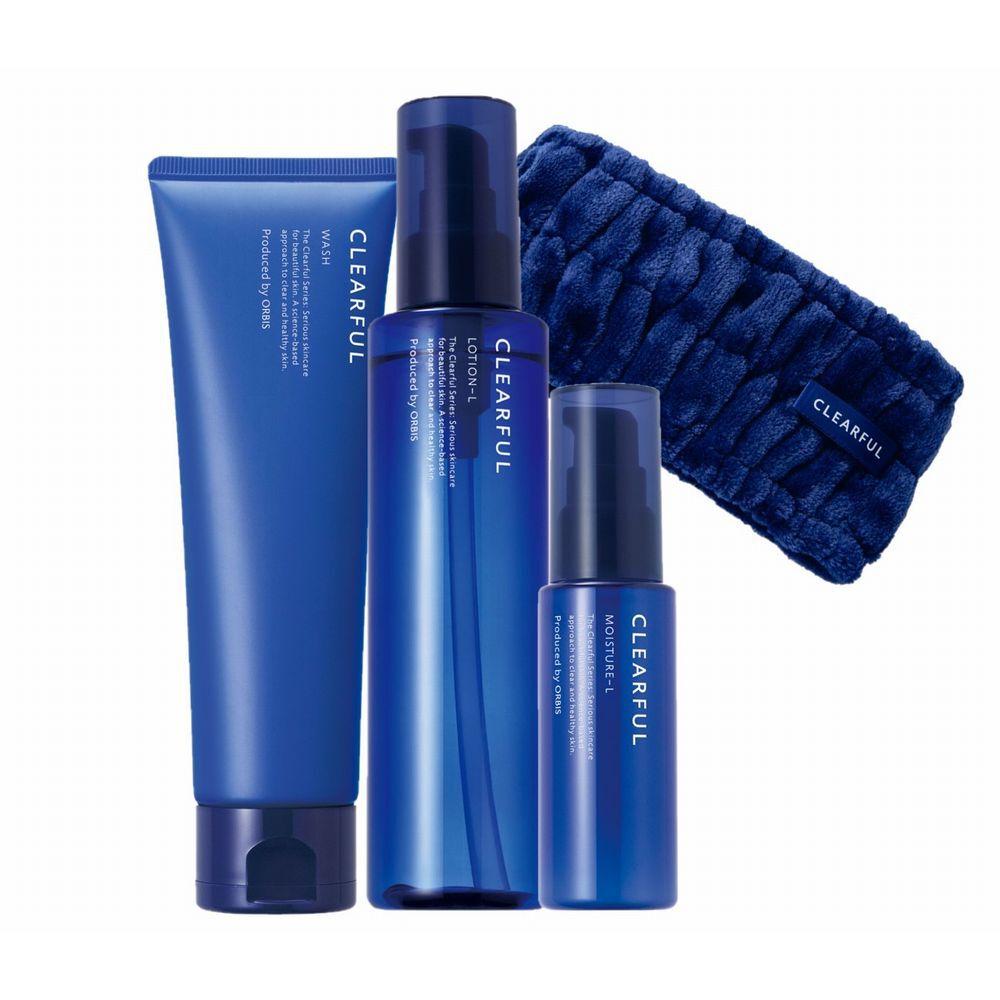 クリアフル「ORBIS クリアフル ３ステップセット ヘアバンド付」|キット・セット|L（さっぱり）タイプ