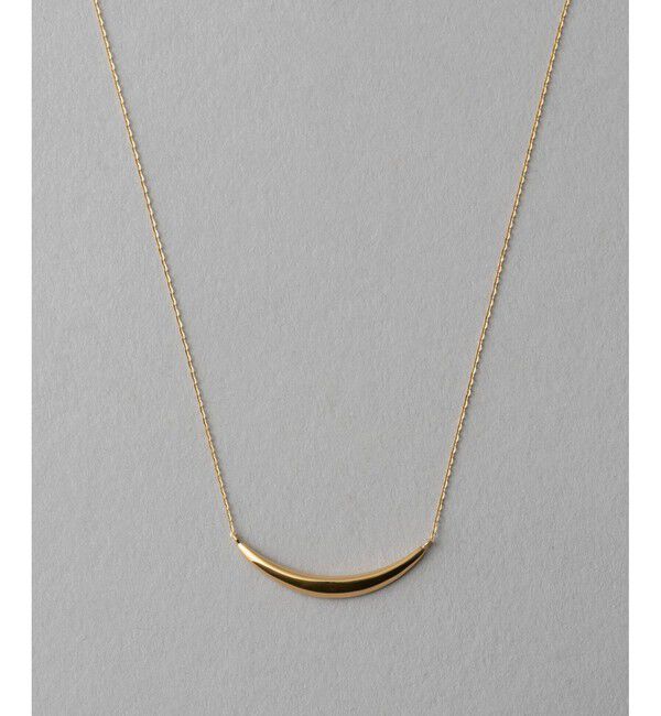 ete「[ONLINE Limited] クレセントムーン ネックレス」|ネックレス|イエローゴールド