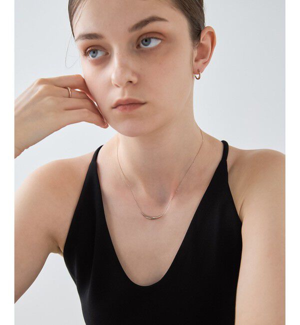 ete「[ONLINE Limited] クレセントムーン ネックレス」|ネックレス|