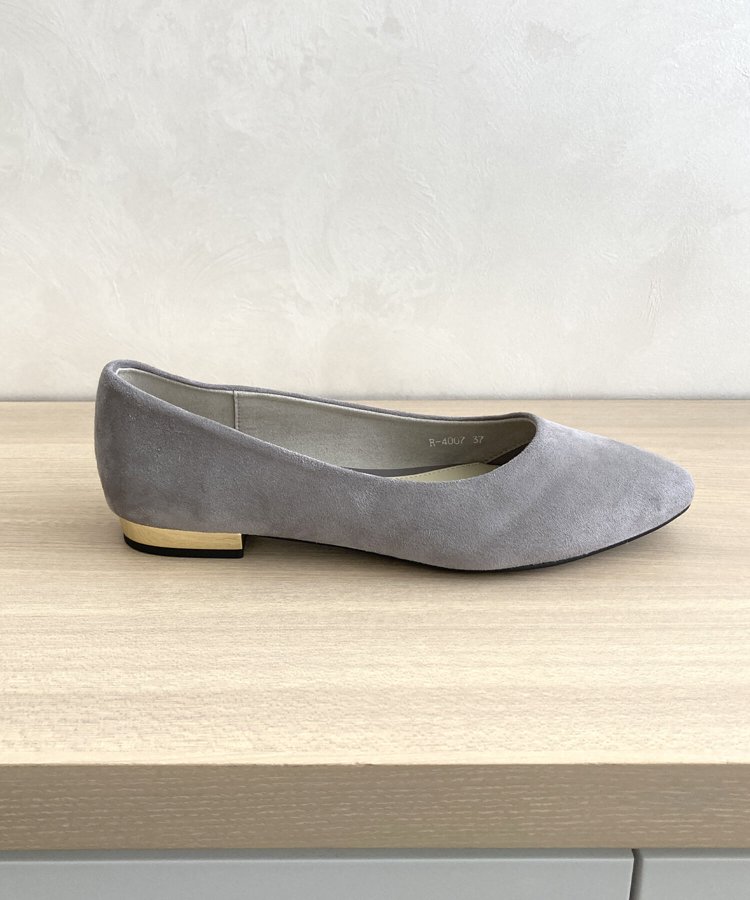 ORiental TRaffic「【WEB限定 / 累計16万足突破】ポインテッドトゥ フラット パンプス /R-4007 通勤靴 厚手クッション」|パンプス|