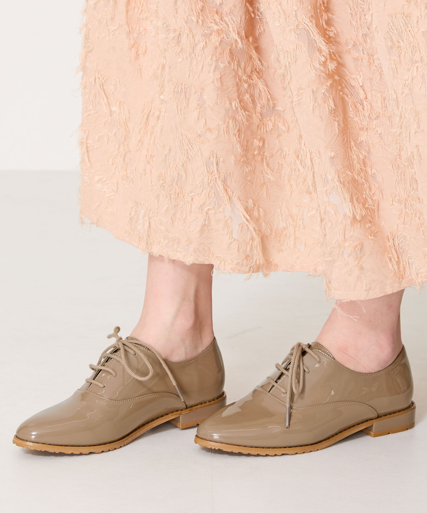 ORiental TRaffic「【防水】アーモンドトゥレースアップレインシューズ/R-1018 レインシューズ レイン 人気 定番 トレンド」|パンプス|