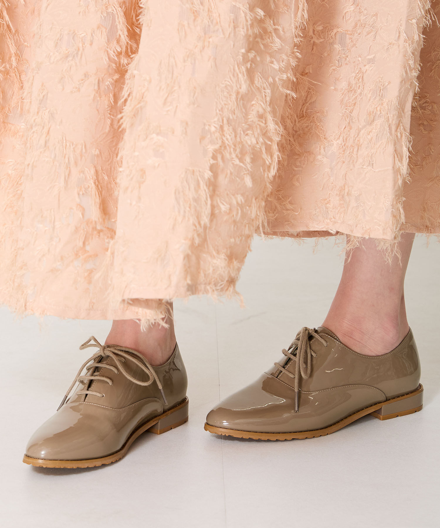 ORiental TRaffic「【防水】アーモンドトゥレースアップレインシューズ/R-1018 レインシューズ レイン 人気 定番 トレンド」|パンプス|