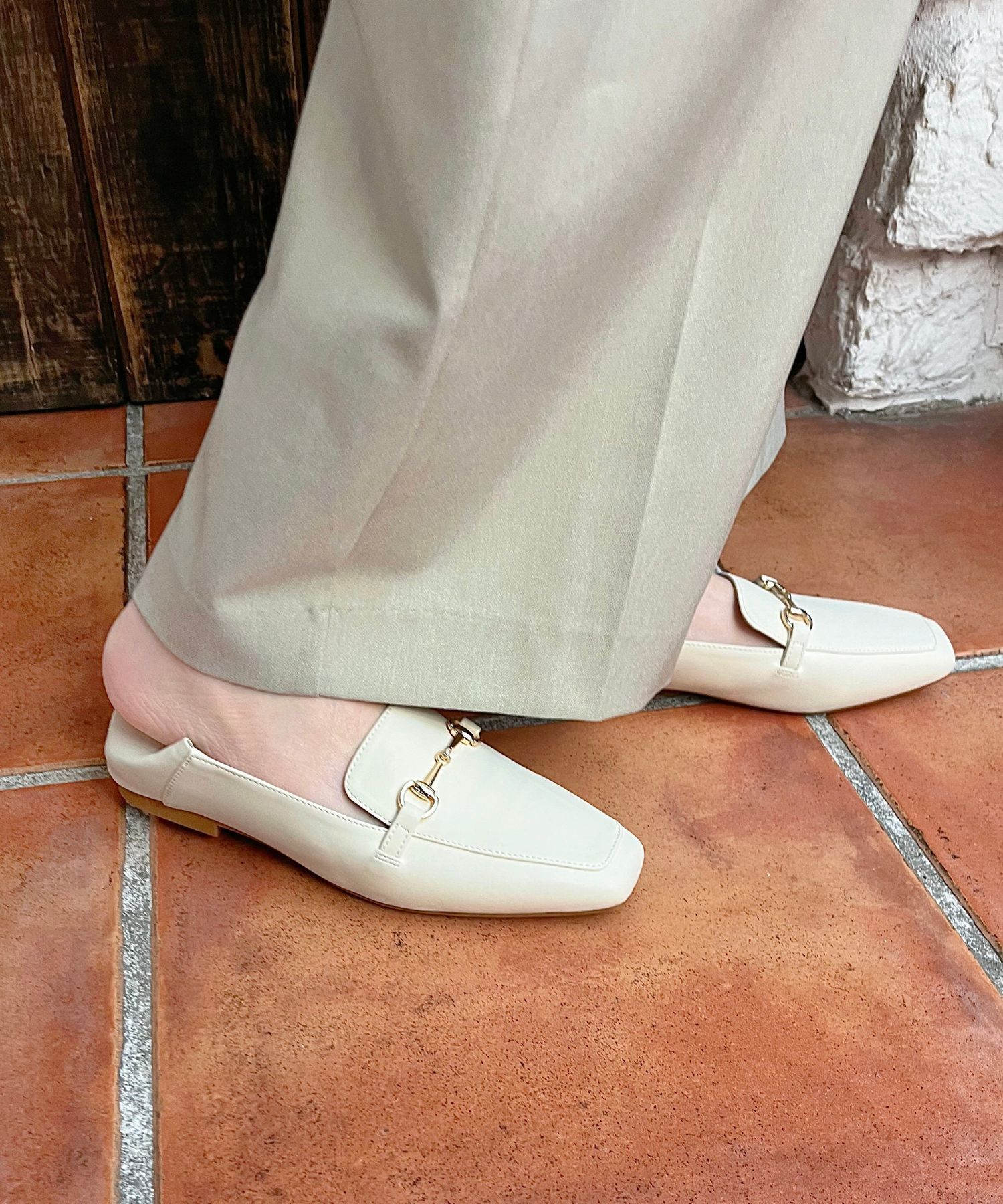 WA Oriental TRaffic「【WEB限定/累計2万足突破】ビット モチーフ バブーシュ ローファー /R-4010 通勤靴 」|パンプス|