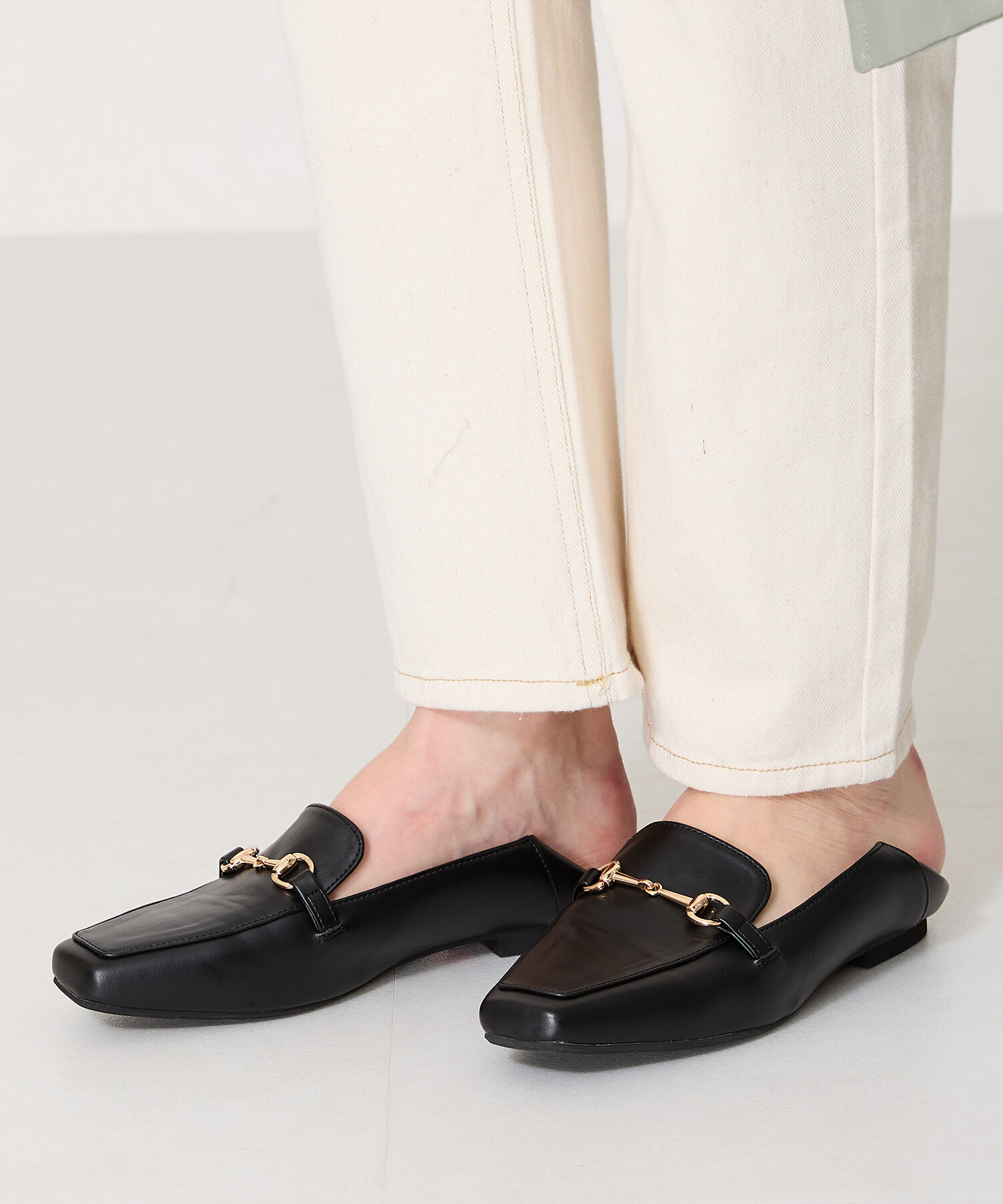 WA Oriental TRaffic「【WEB限定/累計2万足突破】ビット モチーフ バブーシュ ローファー /R-4010 通勤靴 」|パンプス|