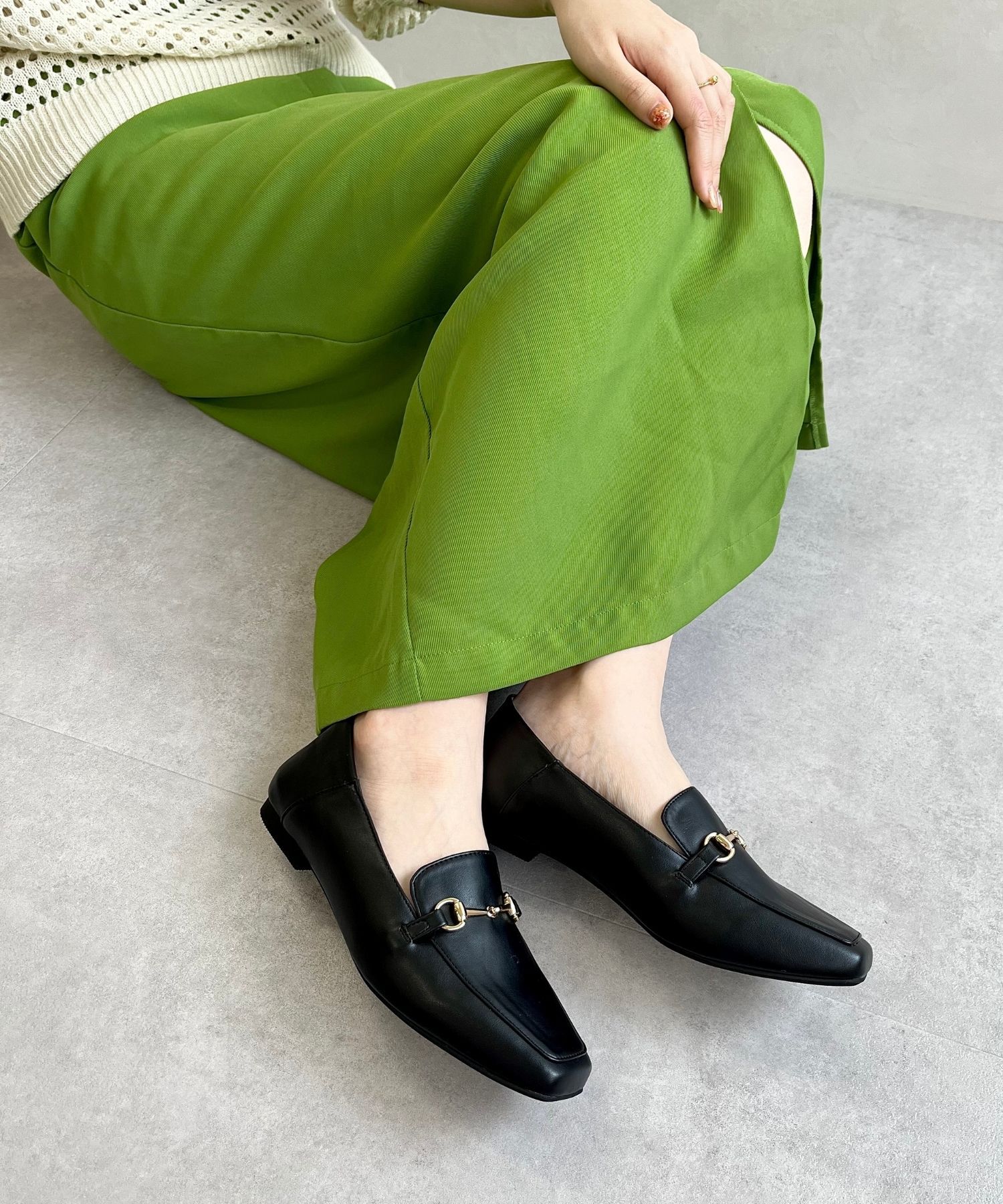 WA Oriental TRaffic「【WEB限定/累計2万足突破】ビット モチーフ バブーシュ ローファー /R-4010 通勤靴 」|パンプス|