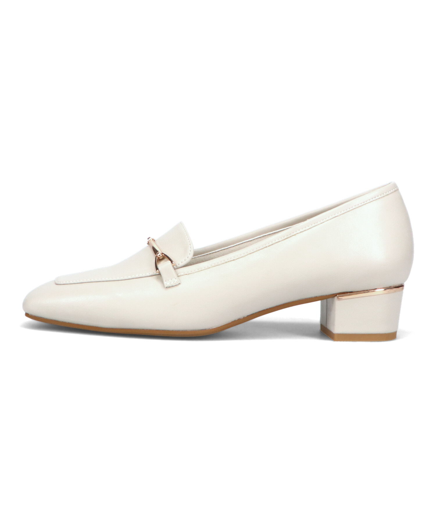 WA Oriental TRaffic「●人気シリーズ●メタリックラインビットヒールローファー/52101 ローファー」|パンプス|