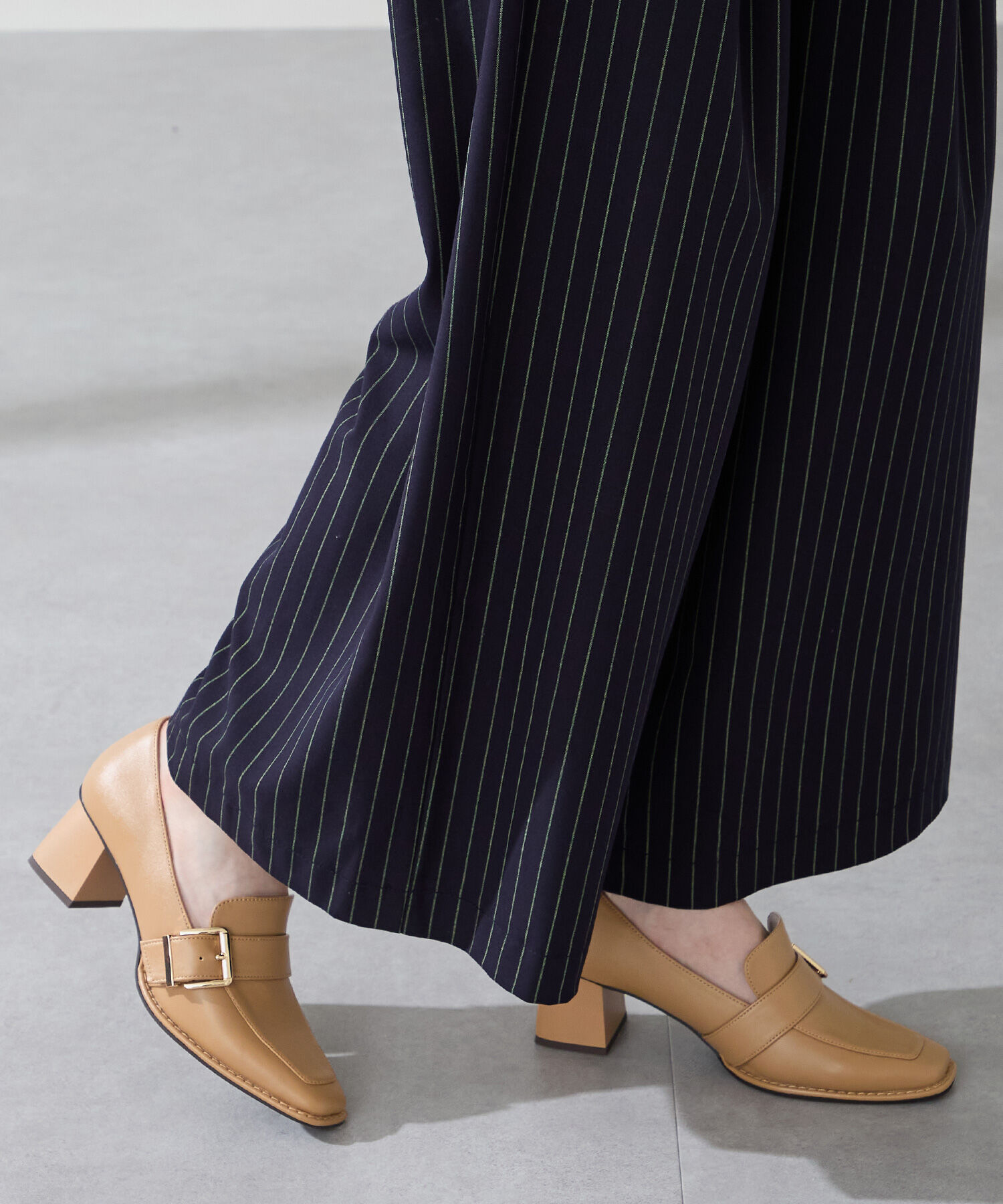 ORiental TRaffic「ベルトデザインヒールローファー/51315」|パンプス|