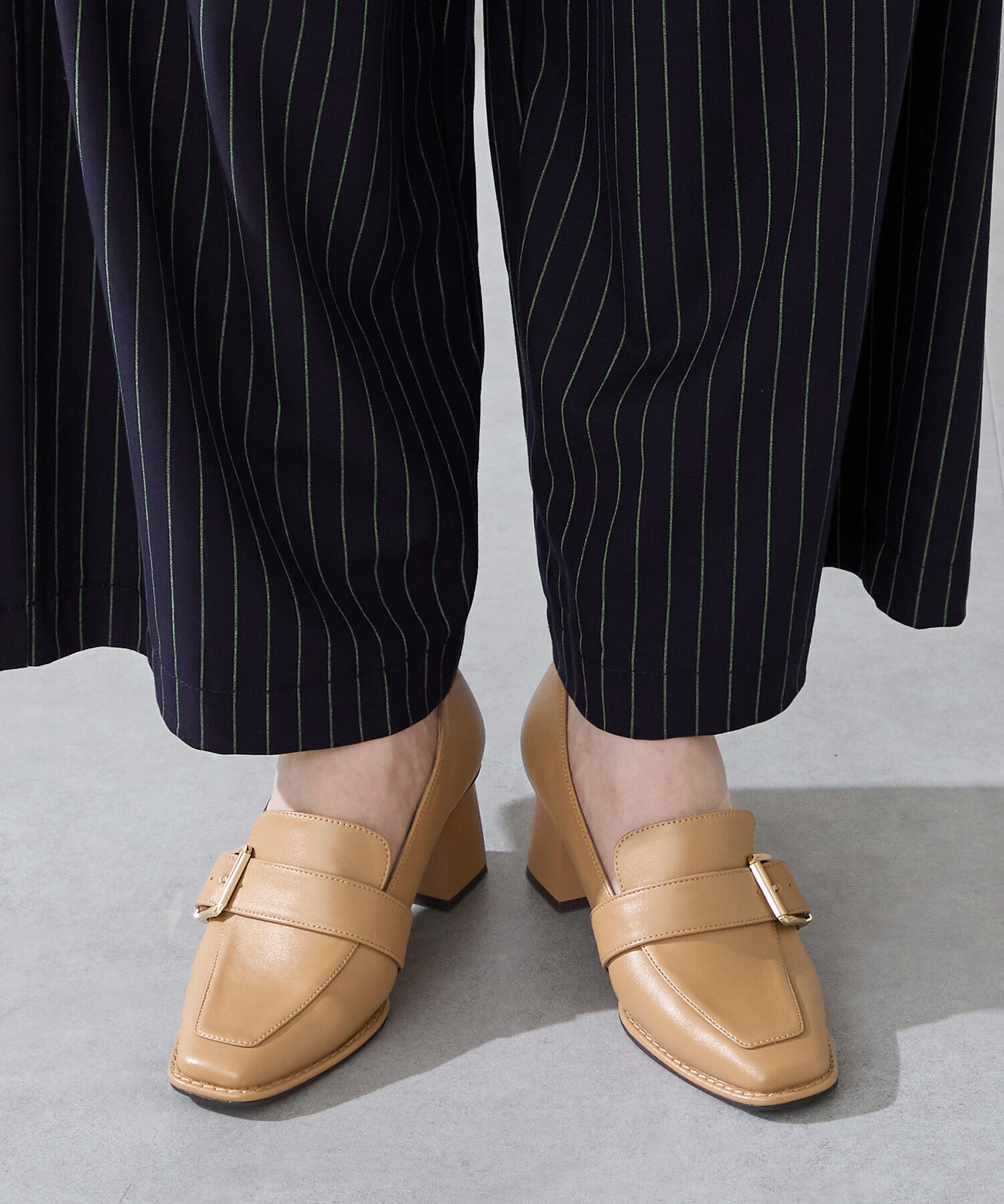 ORiental TRaffic「ベルトデザインヒールローファー/51315」|パンプス|