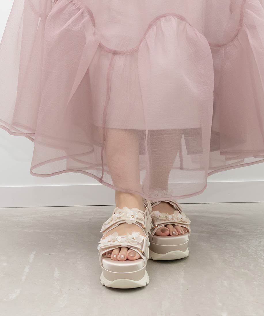  「フラワースポーツサンダル」|サンダル|