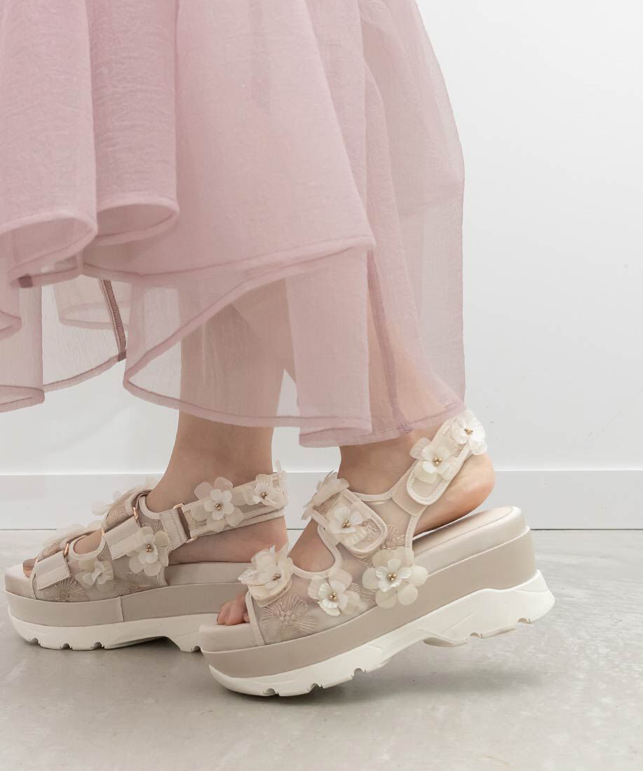  「フラワースポーツサンダル」|サンダル|