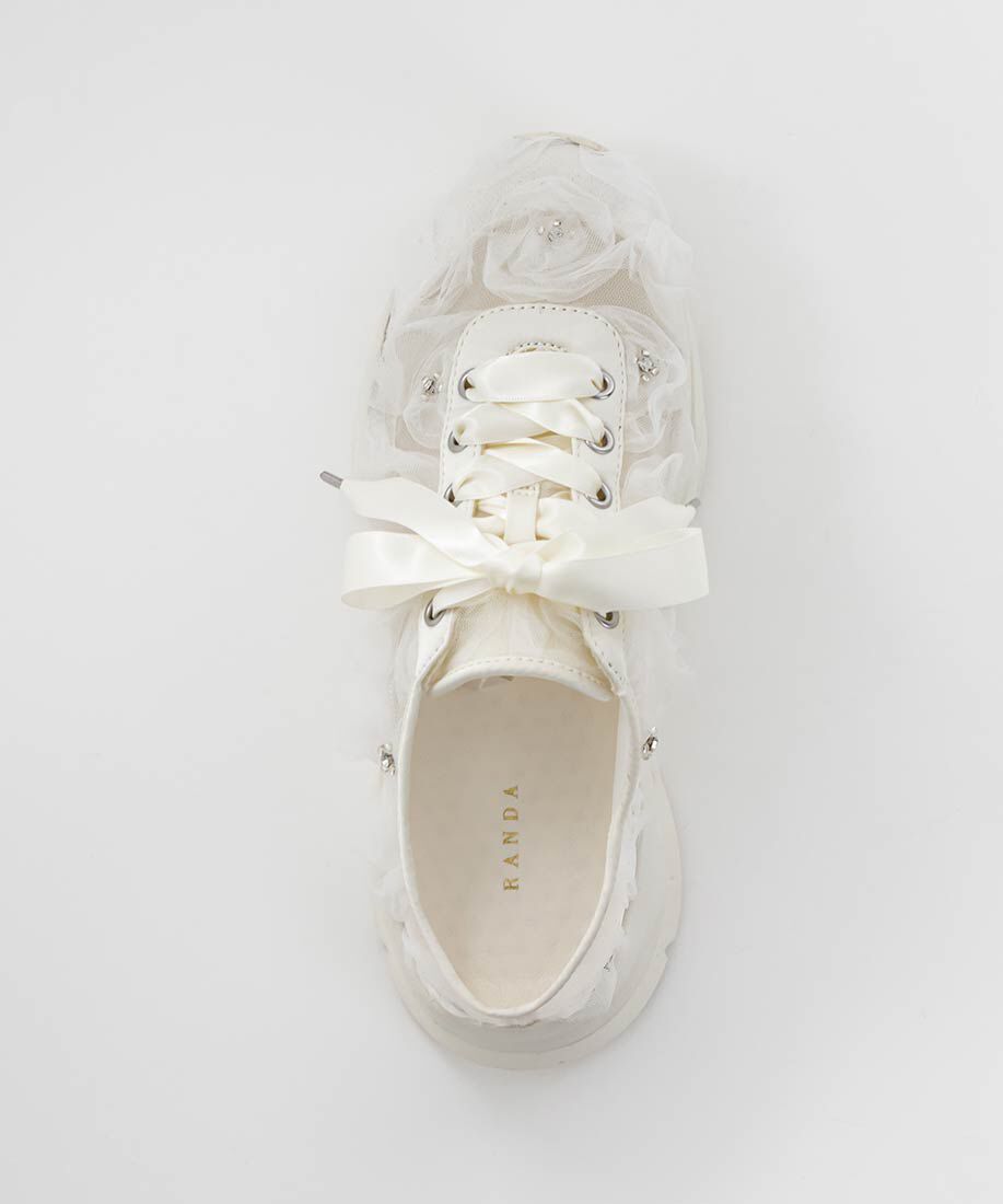  「フラワービジュースニーカーミュール」|スニーカー|