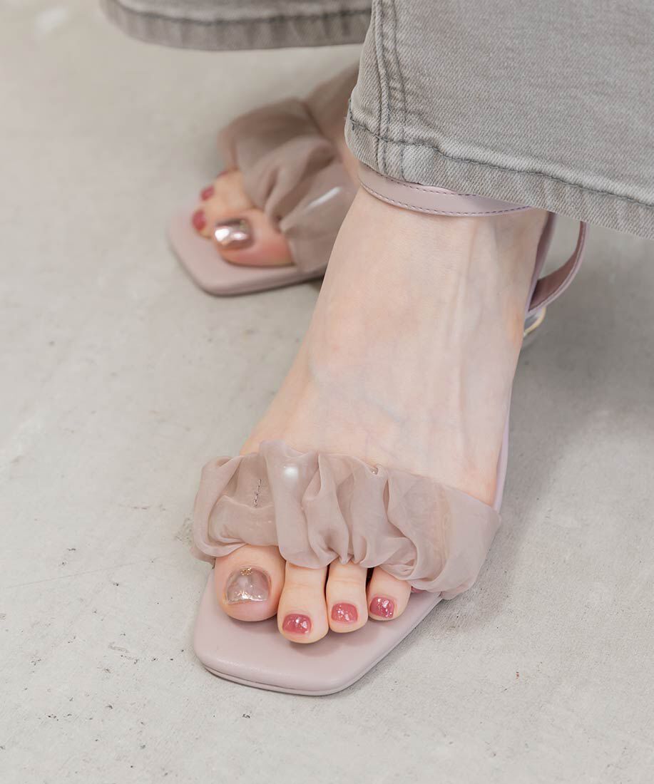  「チェリーヒールストラップサンダル」|サンダル|