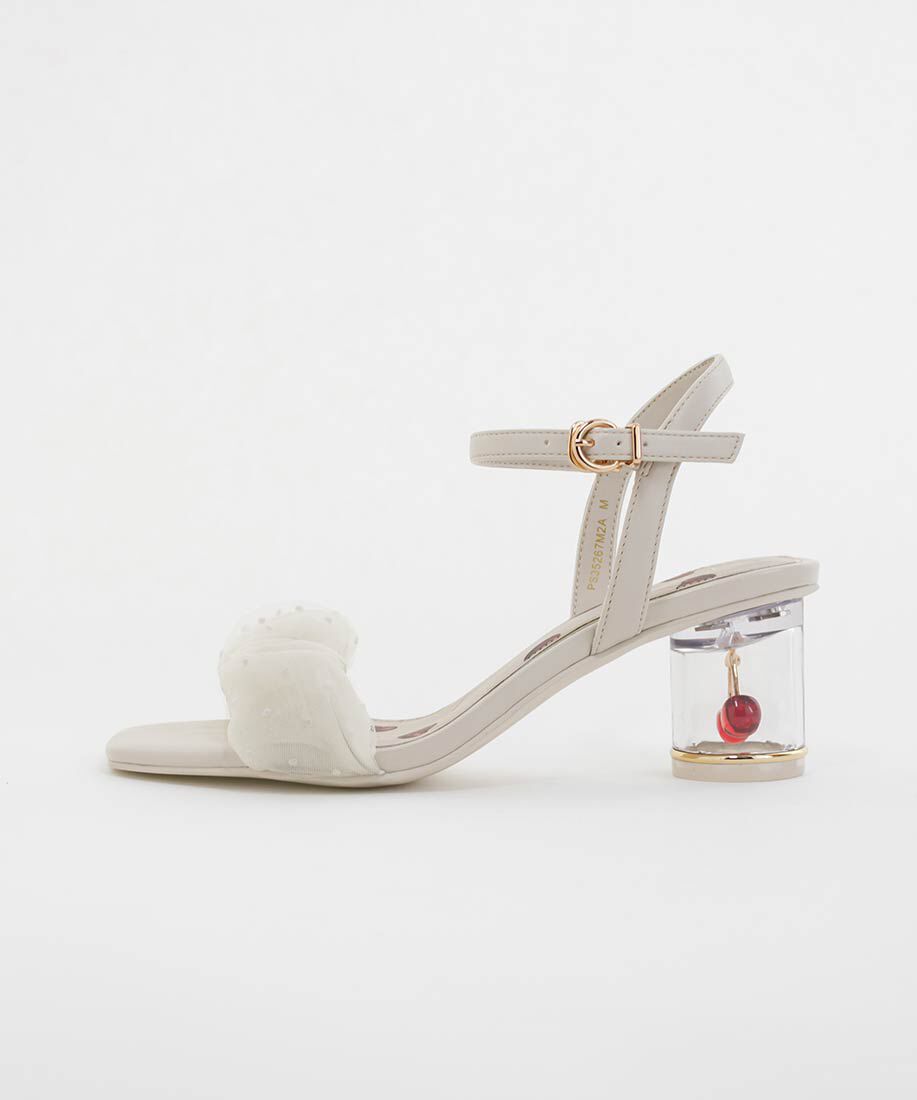  「チェリーヒールストラップサンダル」|サンダル|