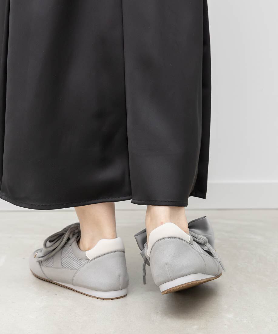  「2WAY サテンリボンロープロファイルスニーカー」|スニーカー|