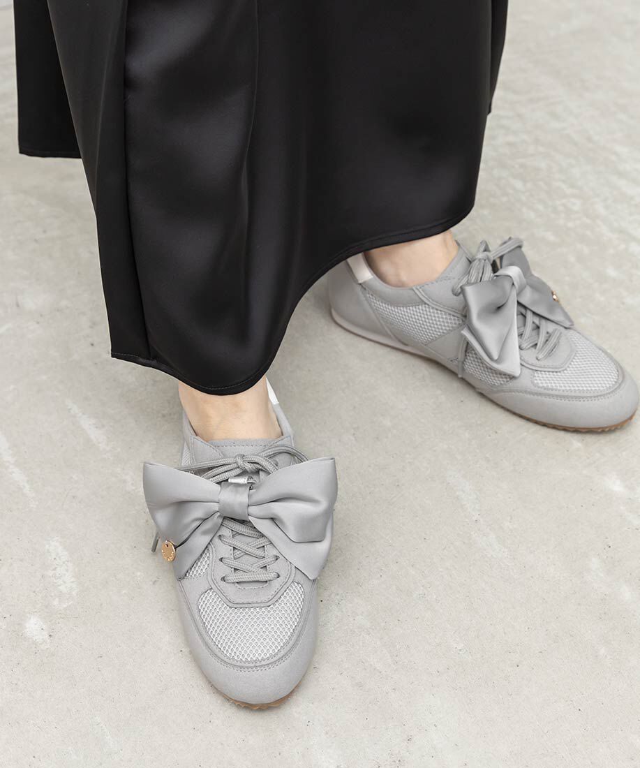  「2WAY サテンリボンロープロファイルスニーカー」|スニーカー|