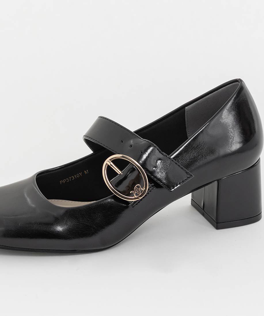  「モノグラムバックルメリージェーンパンプス」|パンプス|