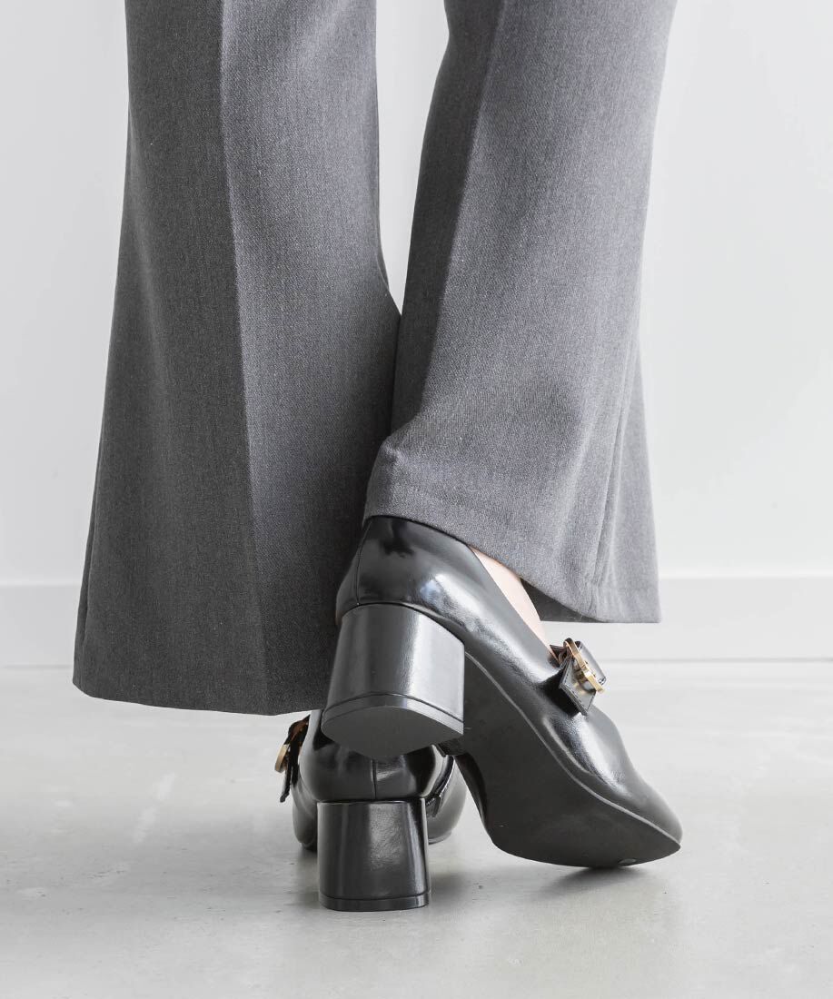  「モノグラムバックルメリージェーンパンプス」|パンプス|