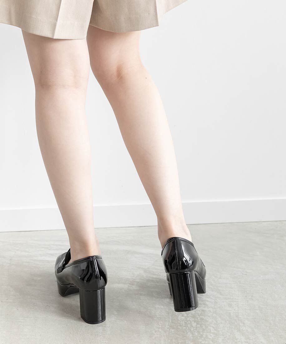  「ストームデザインヒールローファー」|ローファー|