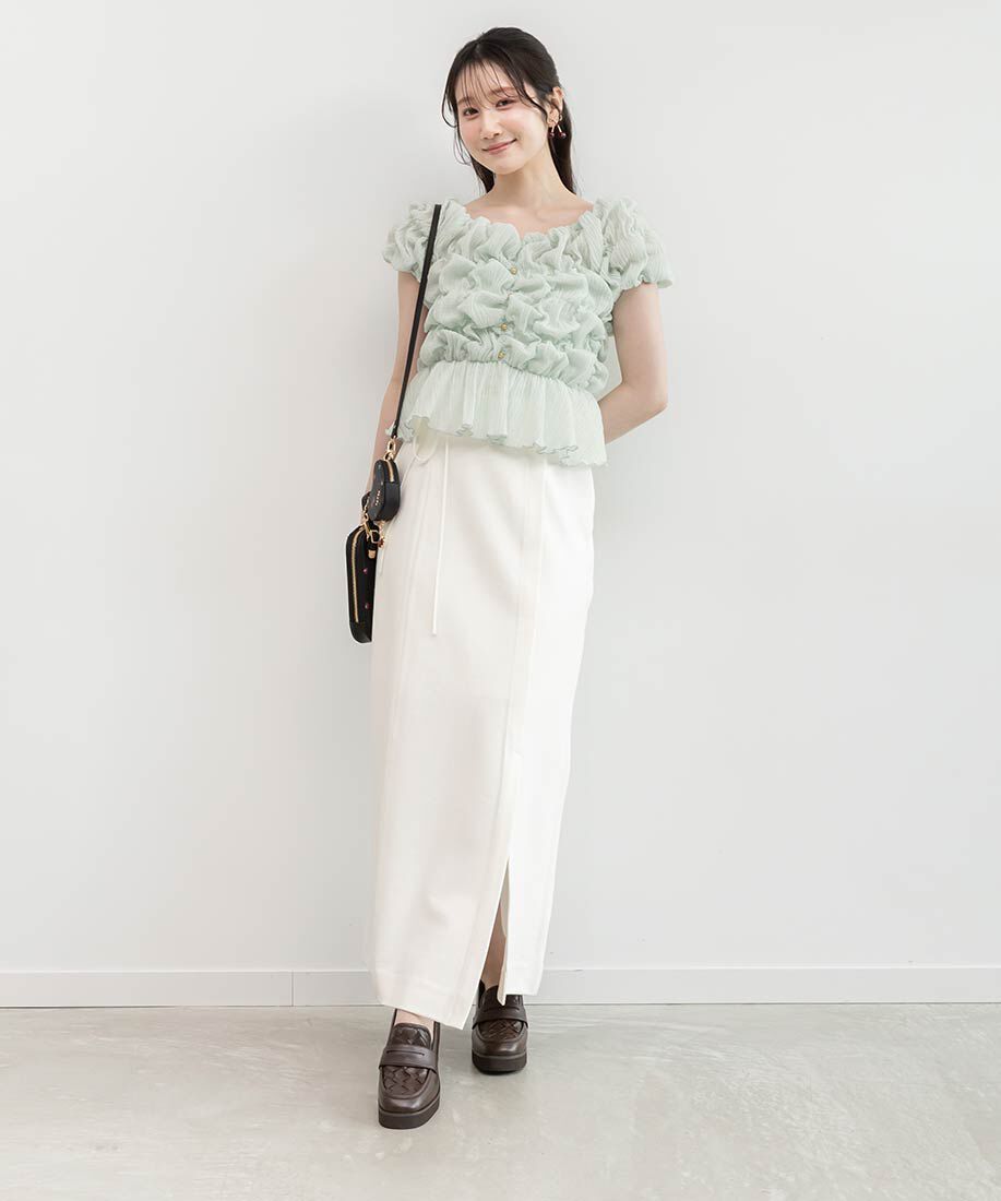  「ウーブンデザインヒールローファー」|ローファー|